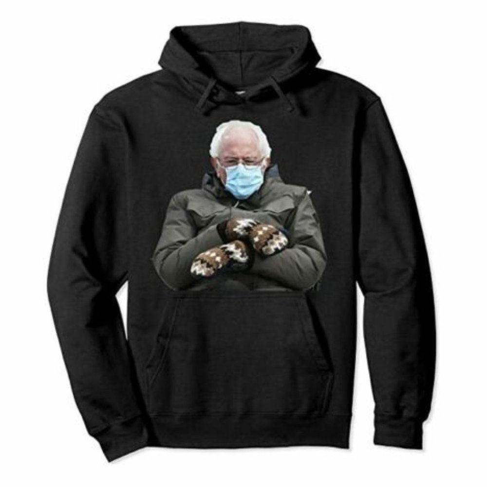 Brand New Bernie Sanders Mittens Black 2XL Hoodie